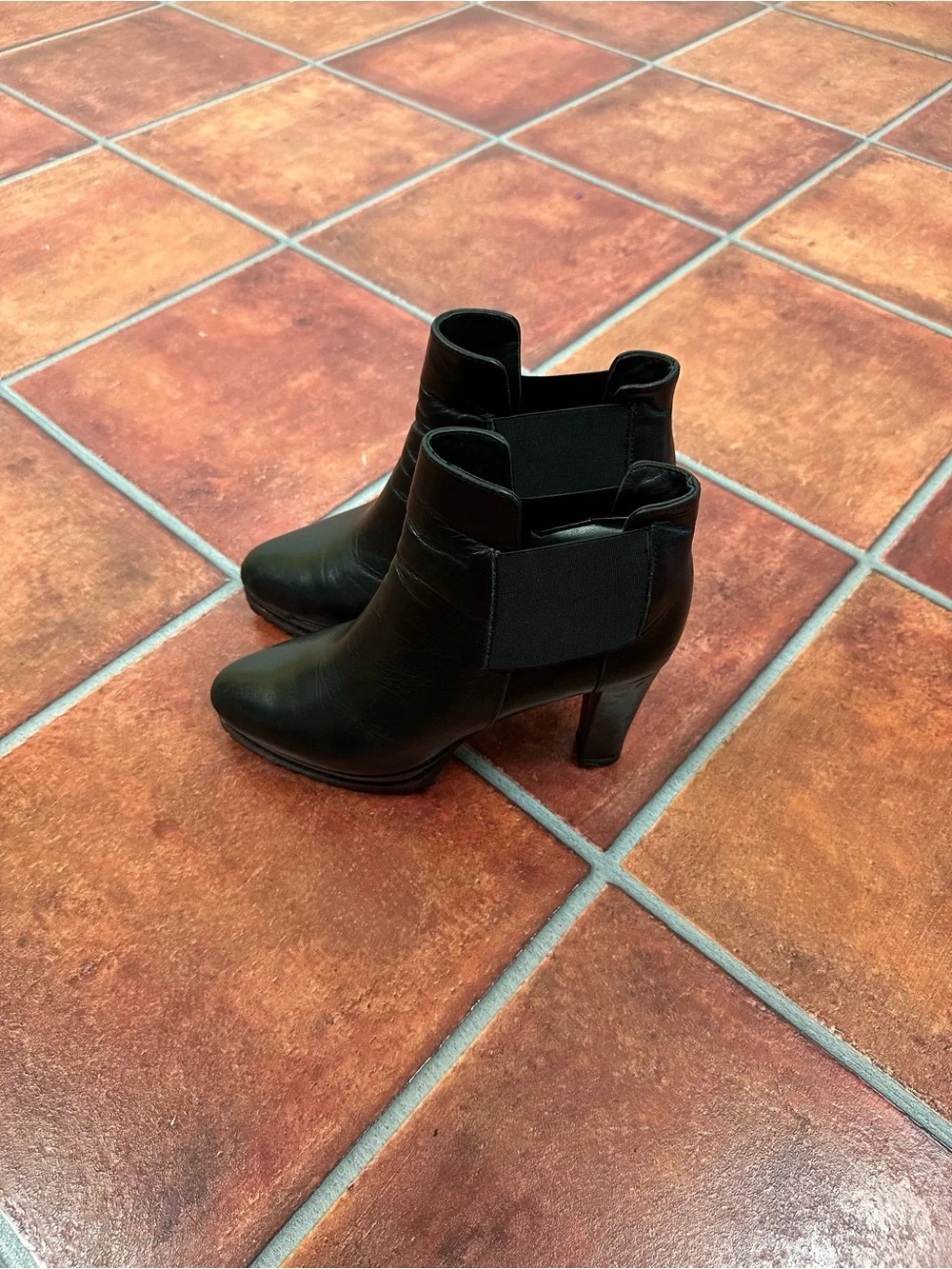 All Saints Sarris Leather Ankle Boots in Black
